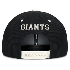San Francisco Giants Nike Pro Corduroy Structured Snapback Hat - Black - Nike Discount