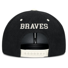 Atlanta Braves Nike Pro Corduroy Structured Snapback Hat - Black - Nike Sale