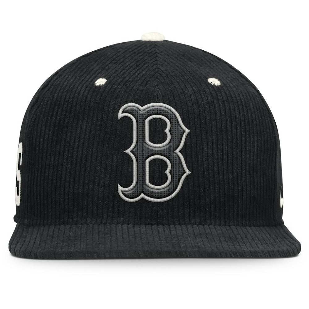 Boston Red Sox Nike Pro Corduroy Structured Snapback Hat - Black - Nike Discount