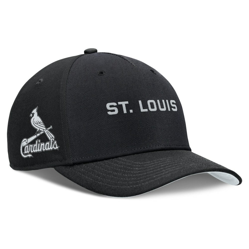 St. Louis Cardinals Nike Rise Performance Adjustable Hat - Black - Nike Online