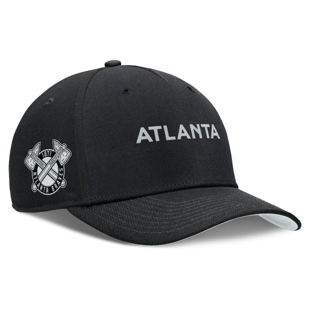 Atlanta Braves Nike Rise Performance Adjustable Hat - Black - Nike Online