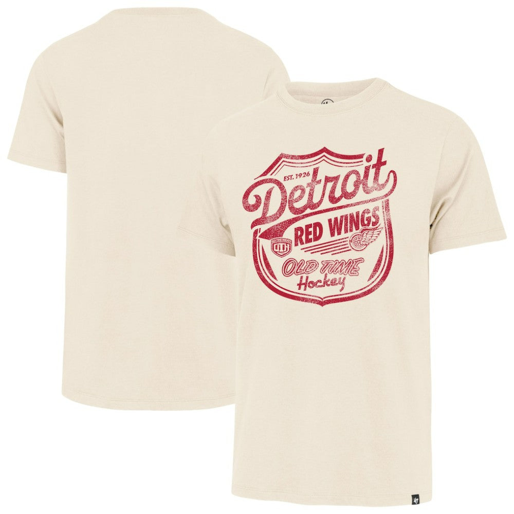 Detroit Red Wings '47 Poke Check Franklin T-Shirt - Cream - NHL 202209316