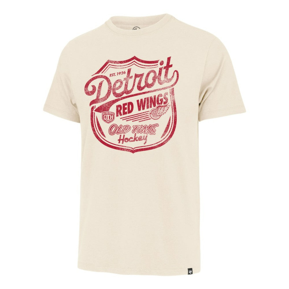 Detroit Red Wings '47 Poke Check Franklin T-Shirt - Cream - NHL 202209316