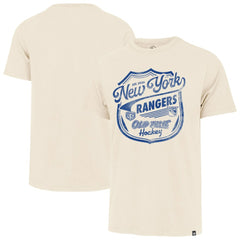 New York Rangers '47 Poke Check Franklin T-Shirt - Cream - NHL 202209317