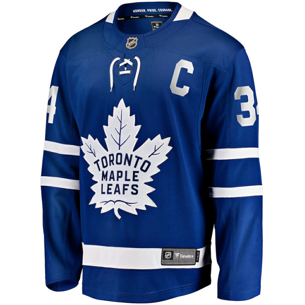 Auston Matthews Toronto Maple Leafs Fanatics Captain Patch Home Breakaway Player Jersey - Blue - NHL 202211386