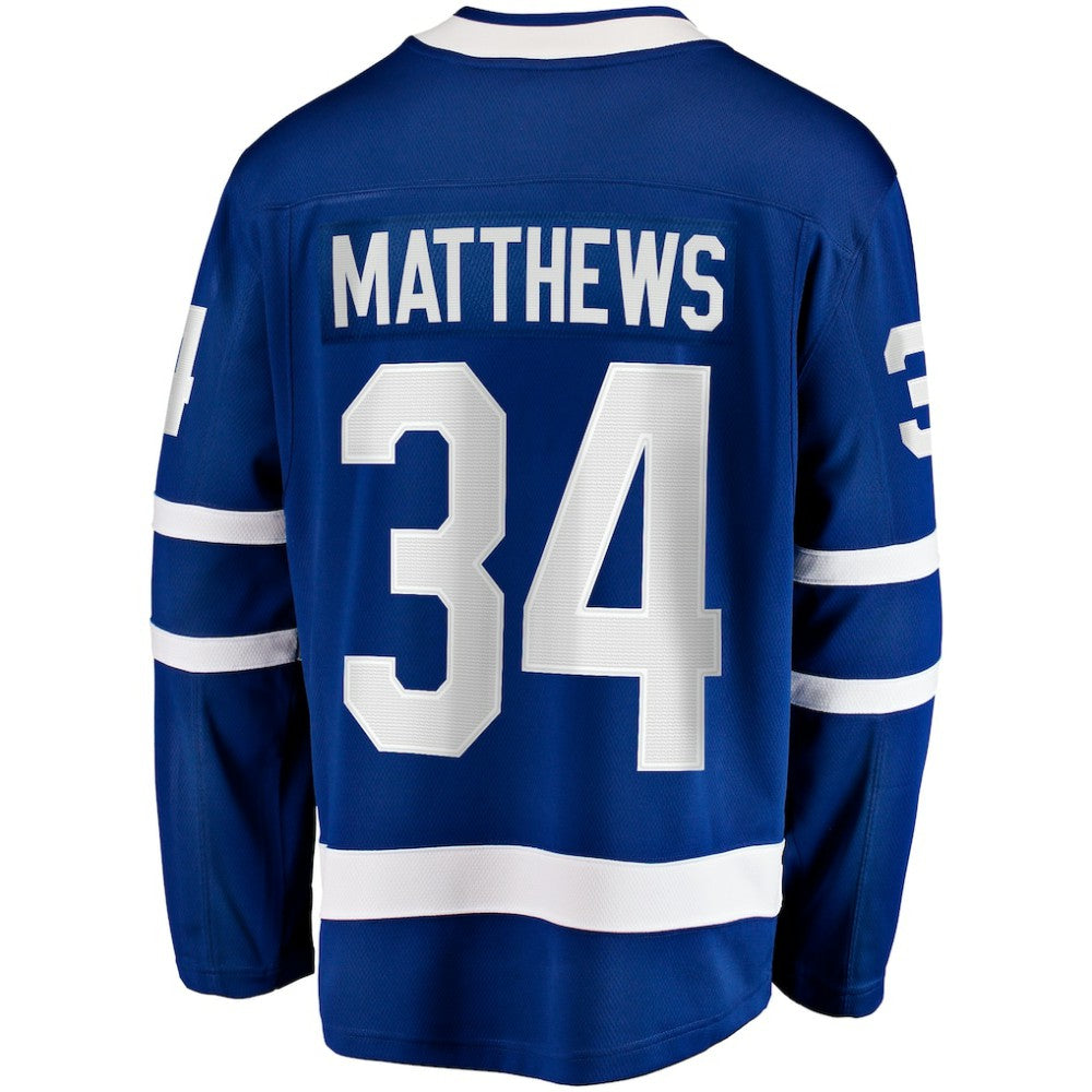 Auston Matthews Toronto Maple Leafs Fanatics Captain Patch Home Breakaway Player Jersey - Blue - NHL 202211386
