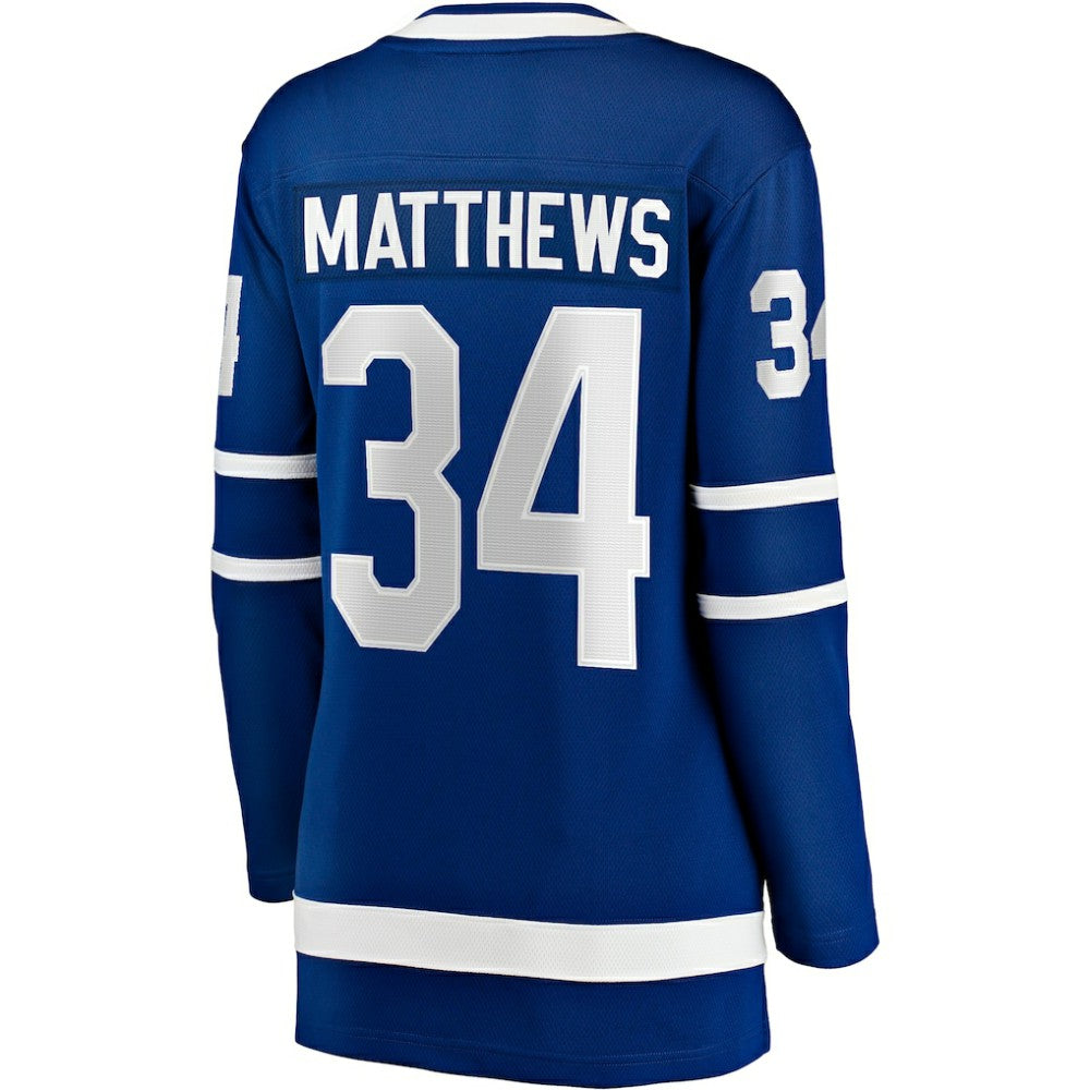 Auston Matthews Toronto Maple Leafs Fanatics Women's Captain Patch Home Breakaway Player Jersey - Blue - NHL 202211387