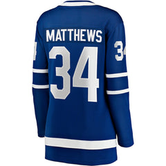 Auston Matthews Toronto Maple Leafs Fanatics Women's Captain Patch Home Breakaway Player Jersey - Blue - NHL 202211387