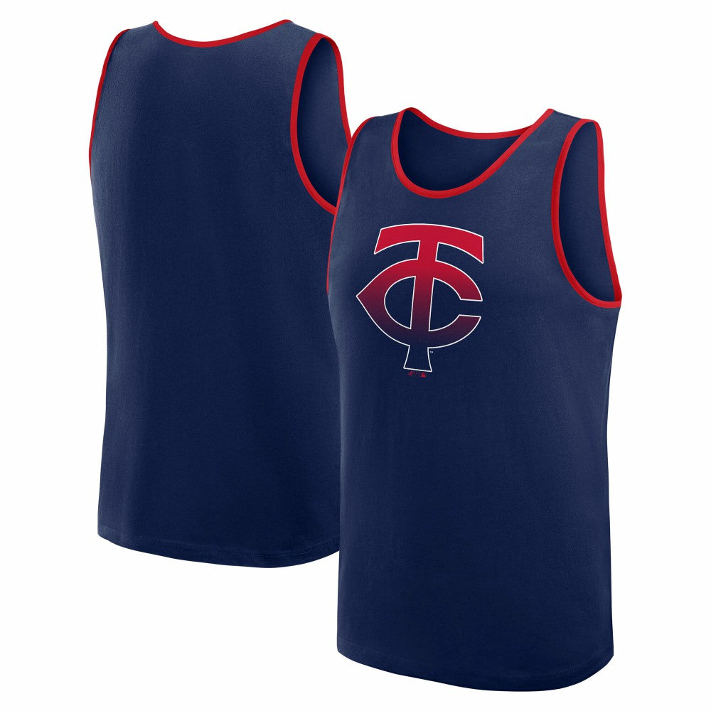 Minnesota Twins Logo Athletic Unmatched Success Tank Top - Navy - MLB on Sale