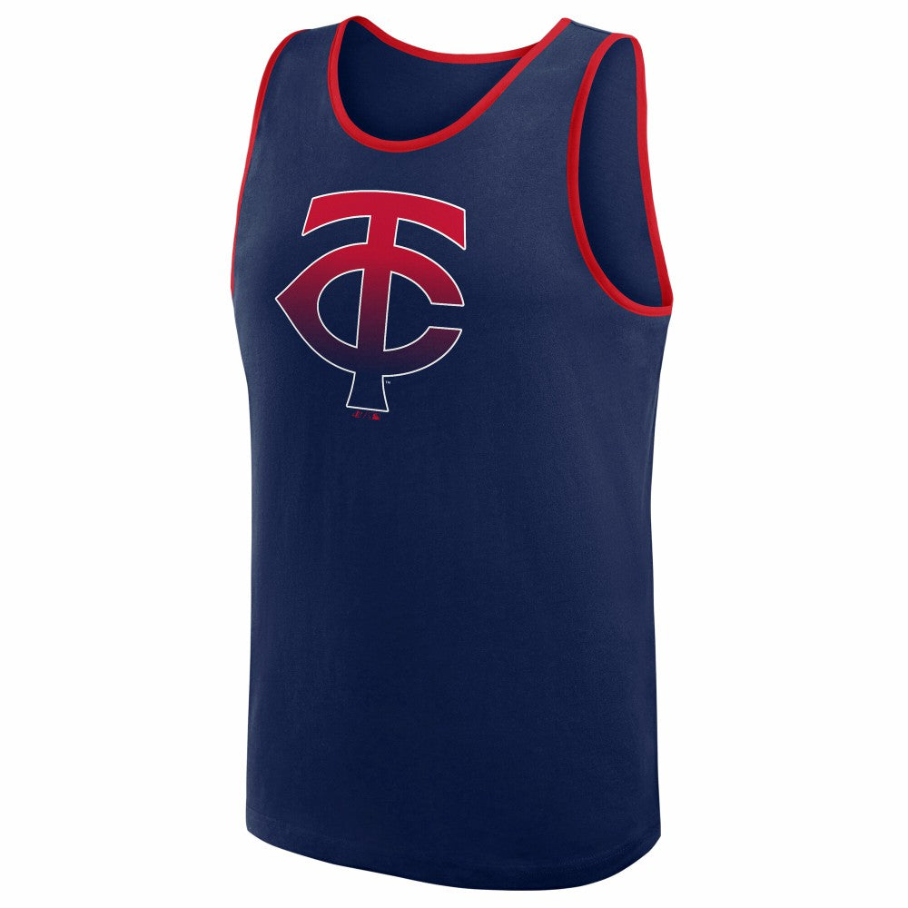 Minnesota Twins Logo Athletic Unmatched Success Tank Top - Navy - MLB on Sale