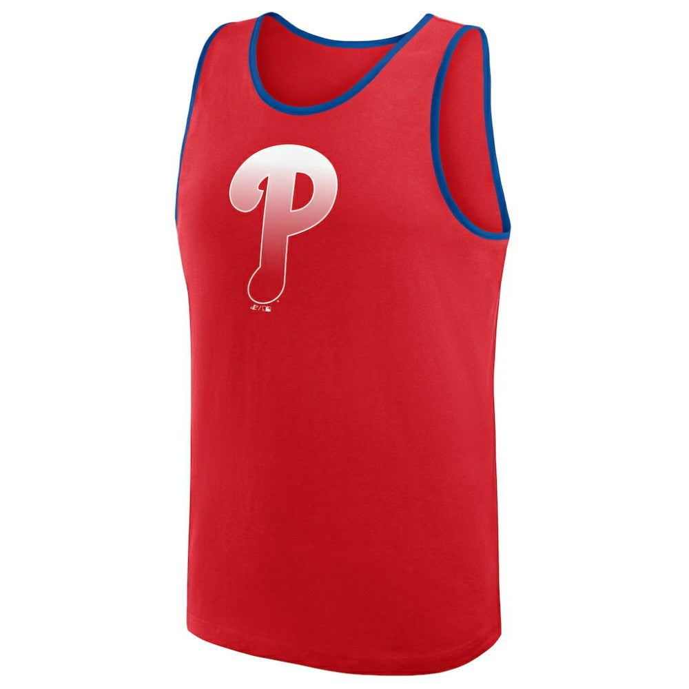 Philadelphia Phillies Logo Athletic Unmatched Success Tank Top - Red - MLB Discount