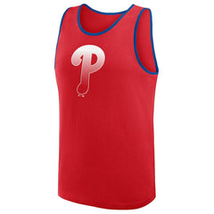 Philadelphia Phillies Logo Athletic Unmatched Success Tank Top - Red - MLB Discount