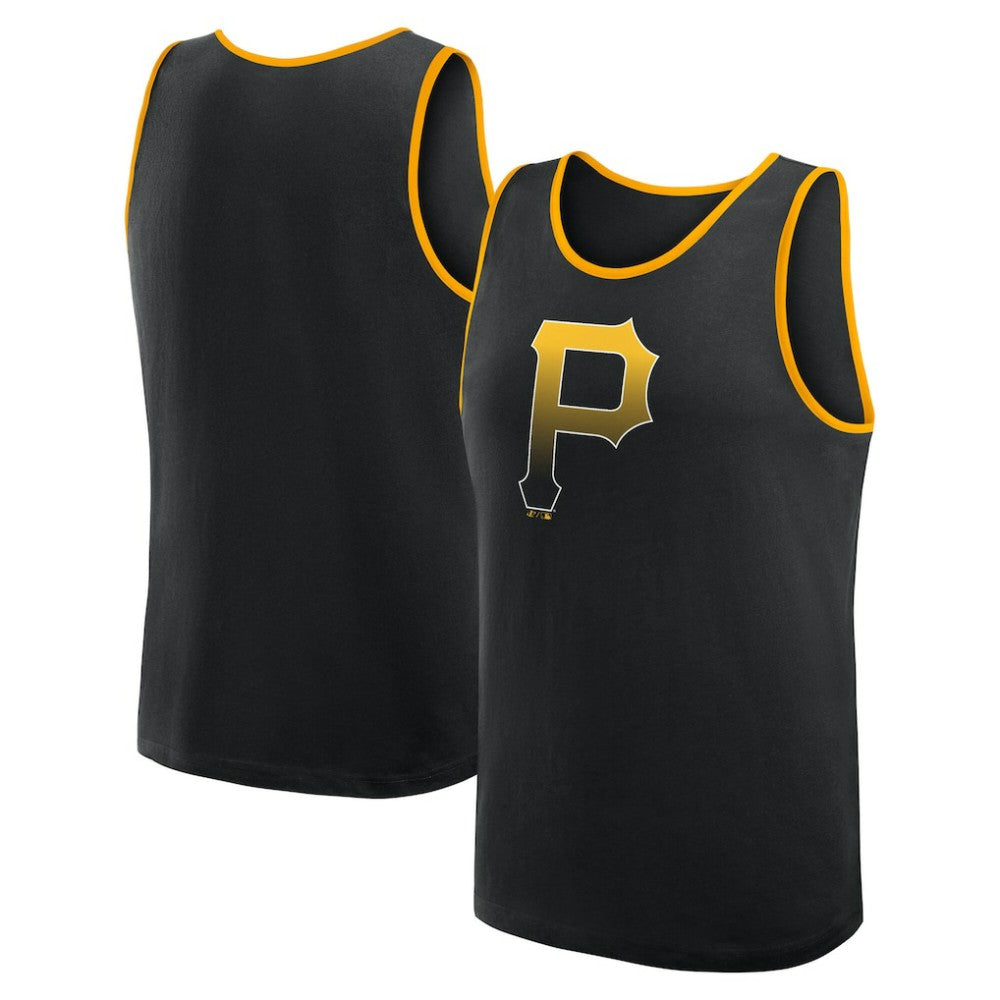 Pittsburgh Pirates Logo Athletic Unmatched Success Tank Top - Black - MLB on Sale