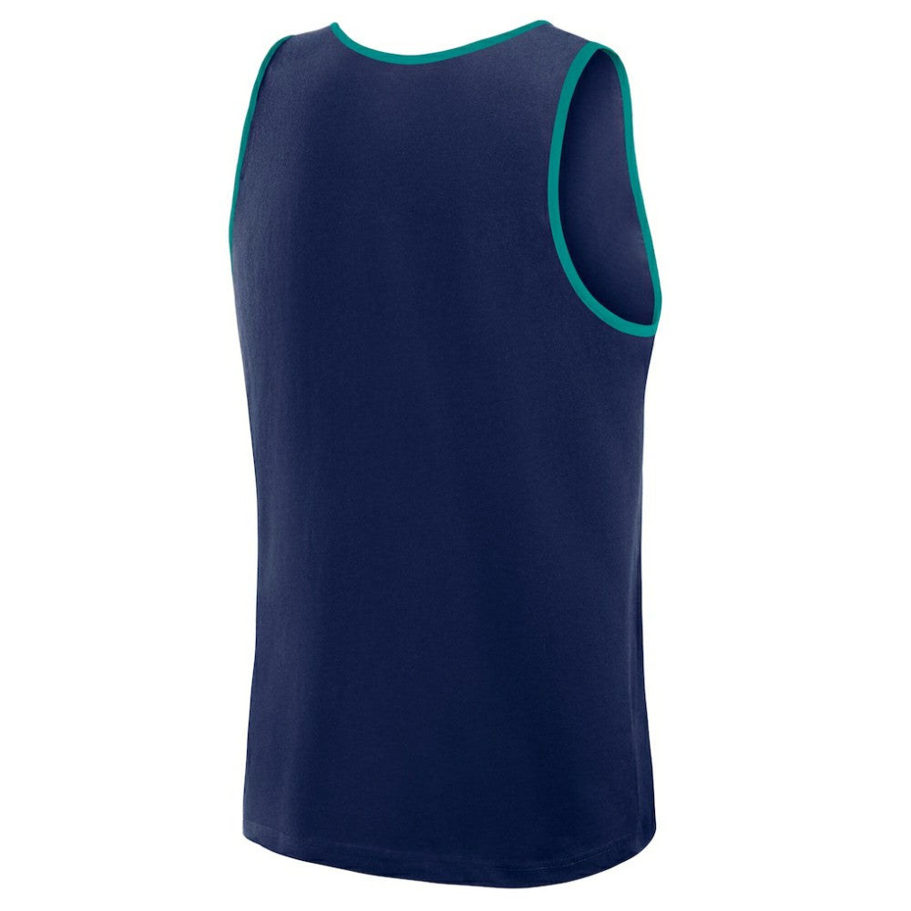 Seattle Mariners Logo Athletic Unmatched Success Tank Top - Navy - MLB Lifestyle