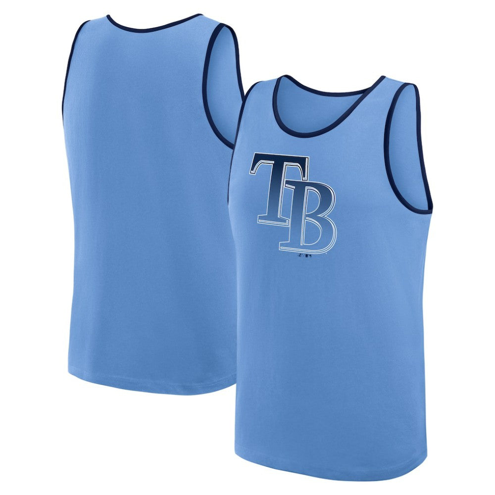 Tampa Bay Rays Logo Athletic Unmatched Success Tank Top - Light Blue - MLB Lifestyle