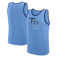 Tampa Bay Rays Logo Athletic Unmatched Success Tank Top - Light Blue - MLB Lifestyle