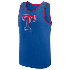 Texas Rangers Logo Athletic Unmatched Success Tank Top - Royal - MLB Lifestyle