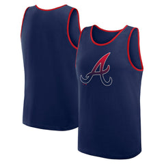 Atlanta Braves Logo Athletic Unmatched Success Tank Top - Navy - MLB on Sale