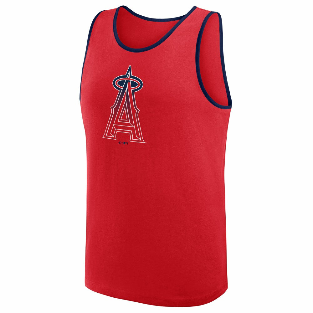 Los Angeles Angels Logo Athletic Unmatched Success Tank Top - Red - MLB on Sale