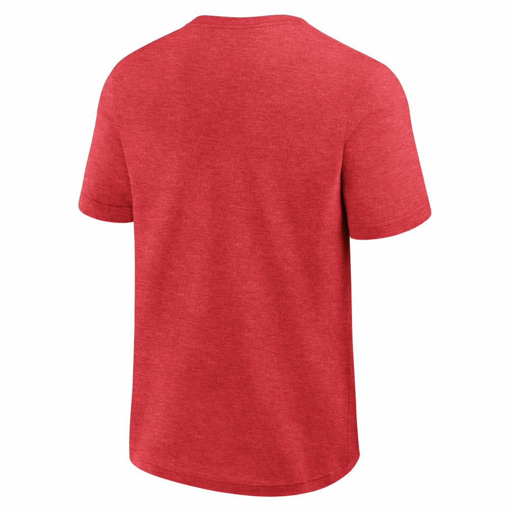 Minnesota Twins Logo Athletic Top Notch T-Shirt - Heather Red - MLB Discount