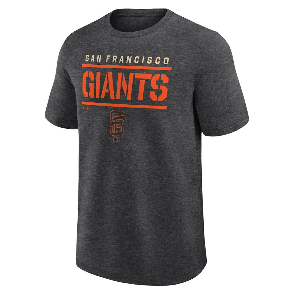San Francisco Giants Logo Athletic Top Notch T-Shirt - Heather Charcoal - MLB Sale