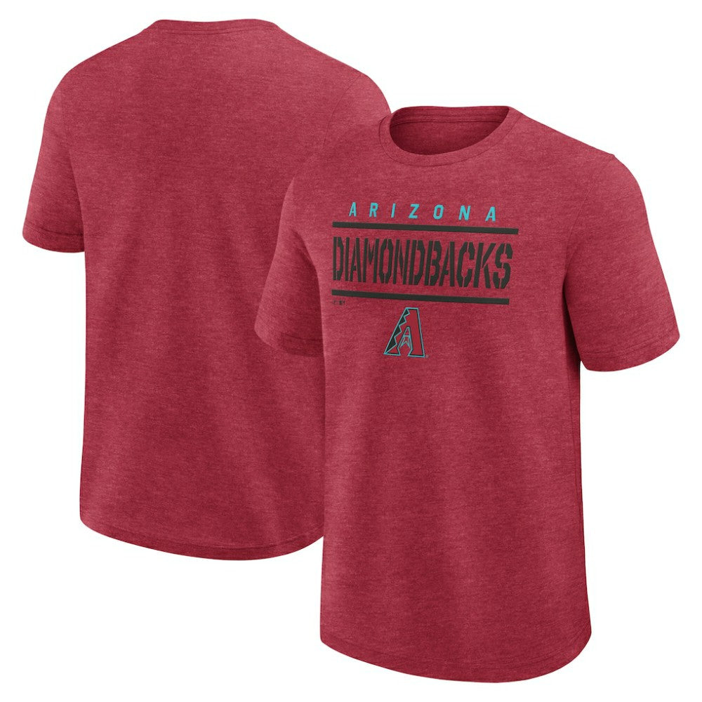 Arizona Diamondbacks Logo Athletic Top Notch T-Shirt - Heather Red - MLB on Sale