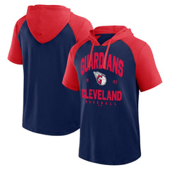 Cleveland Guardians Logo Athletic Prime Hoodie T-Shirt - Navy - MLB Sale