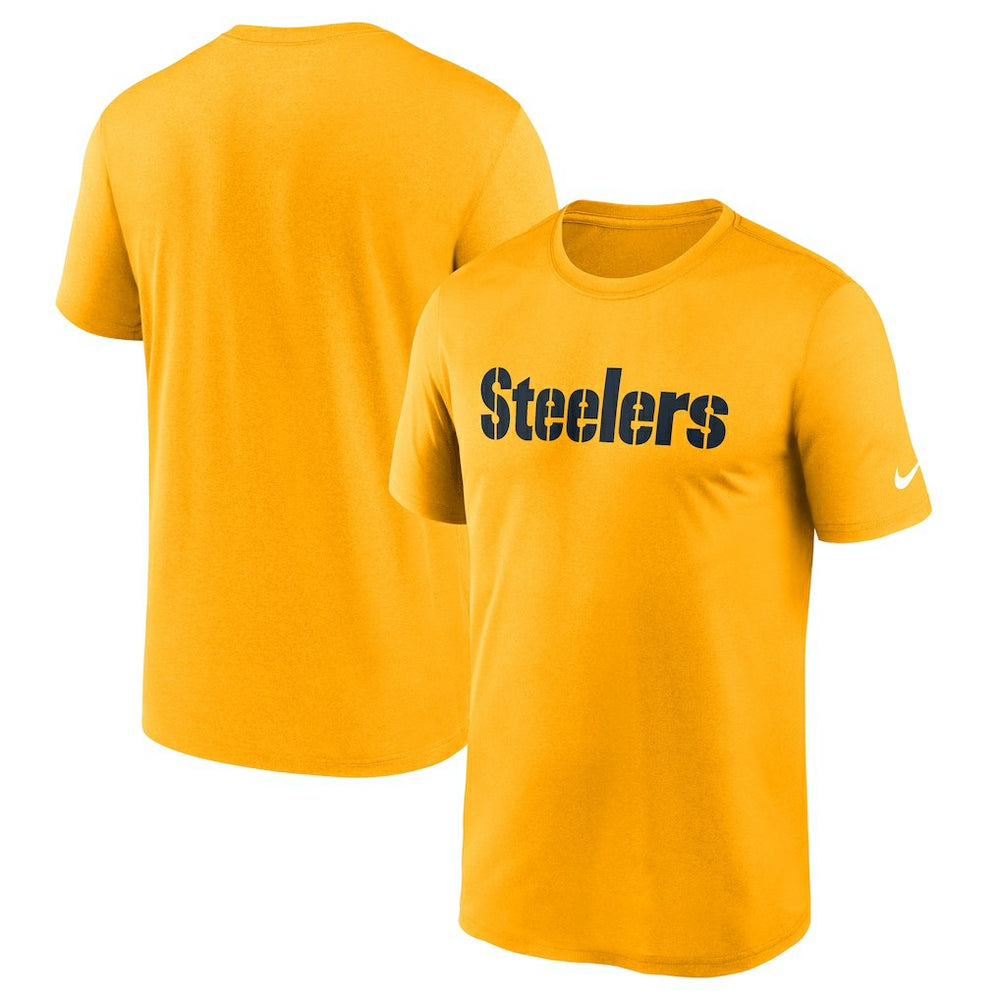 Nike Pittsburgh Steelers Primetime Legend Wordmark Performance T-Shirt Gold