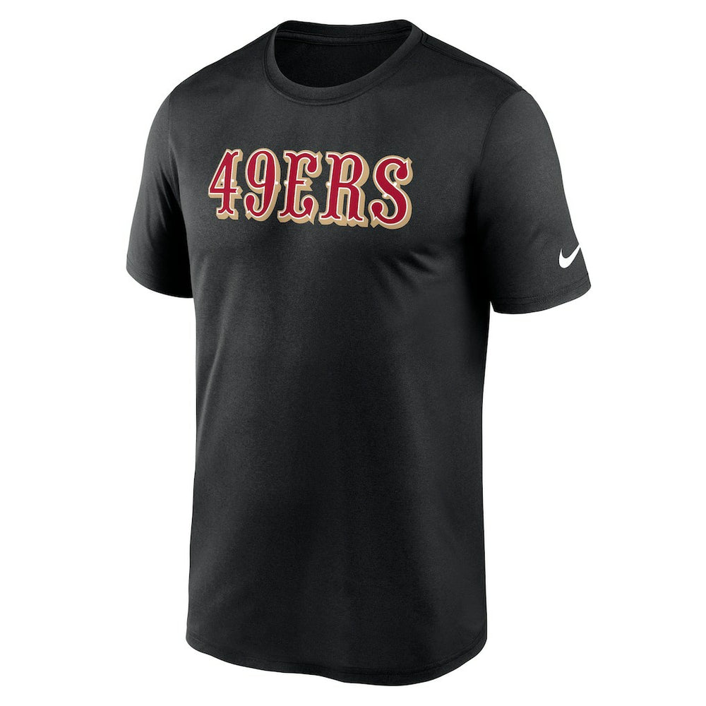 Nike San Francisco 49ers Primetime Legend Wordmark Performance T-Shirt Black