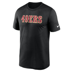 Nike San Francisco 49ers Primetime Legend Wordmark Performance T-Shirt Black
