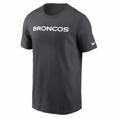 Nike Denver Broncos Primetime Wordmark Essential T-Shirt Anthracite