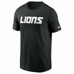 Nike Detroit Lions Primetime Wordmark Essential T-Shirt Black