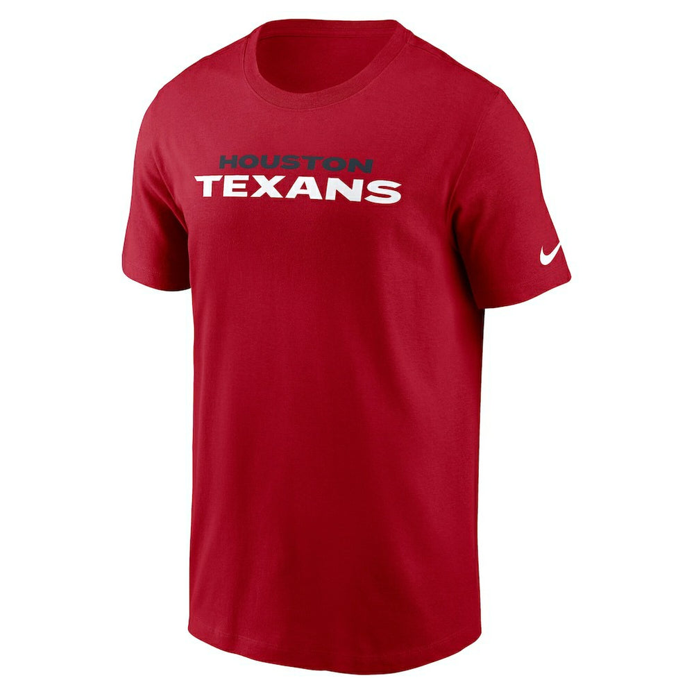 Nike Houston Texans Primetime Wordmark Essential T-Shirt Red