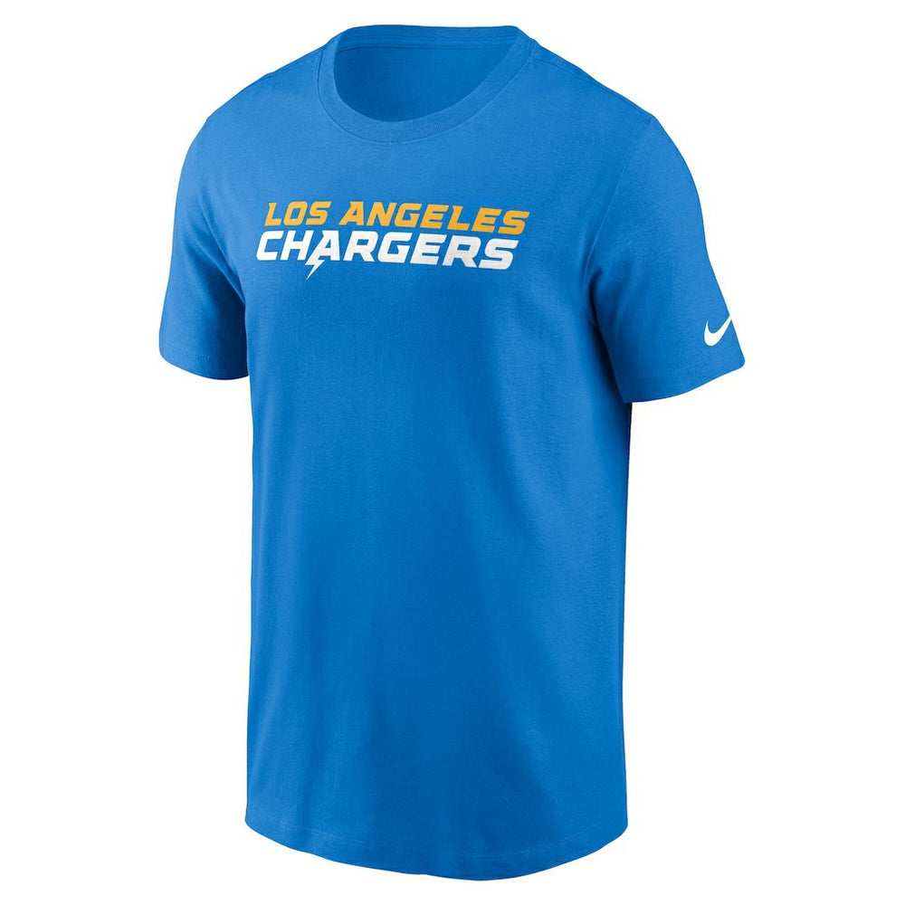 Nike Los Angeles Chargers Primetime Wordmark Essential T-Shirt Powder Blue