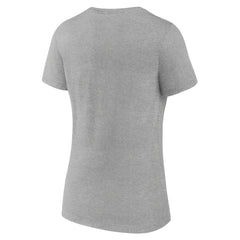 Jacksonville Jaguars Women's Classic Logo V-Neck T-Shirt Gray