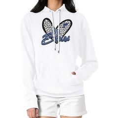 St. Louis Blues G-III 4Her by Carl Banks Women's Animal Print Heart Fleece Pullover Hoodie - White - NHL 202213914