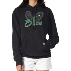 Dallas Stars G-III 4Her by Carl Banks Women's Animal Print Heart Fleece Pullover Hoodie - Black - NHL 202213930