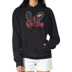 Detroit Red Wings G-III 4Her by Carl Banks Women's Animal Print Heart Fleece Pullover Hoodie - Black - NHL 202213931