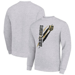 Vegas Golden Knights Starter Color Scratch Pullover Sweatshirt - Heather Gray - NHL 202215713