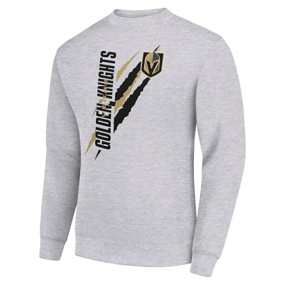 Vegas Golden Knights Starter Color Scratch Pullover Sweatshirt - Heather Gray - NHL 202215713