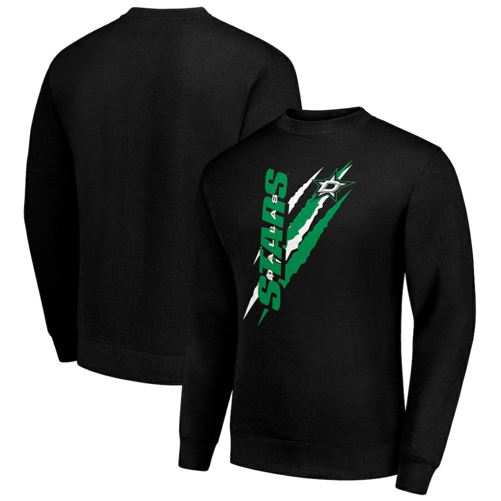 Dallas Stars Starter Color Scratch Pullover Sweatshirt - Black - NHL 202215730