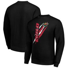 Minnesota Wild Starter Color Scratch Pullover Sweatshirt - Black - NHL 202215736