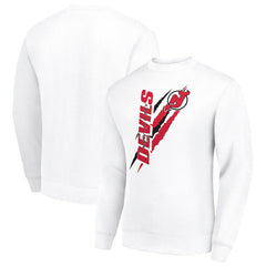 New Jersey Devils Starter Color Scratch Pullover Sweatshirt - White - NHL 202215739