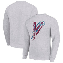Colorado Avalanche Starter Color Scratch Pullover Sweatshirt - Heather Gray - NHL 202215743