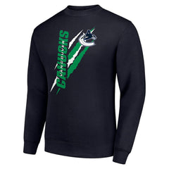 Vancouver Canucks Starter Color Scratch Pullover Sweatshirt - Navy - NHL 202215789