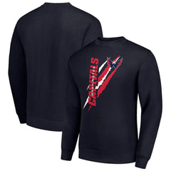 Washington Capitals Starter Color Scratch Pullover Sweatshirt - Navy - NHL 202215790