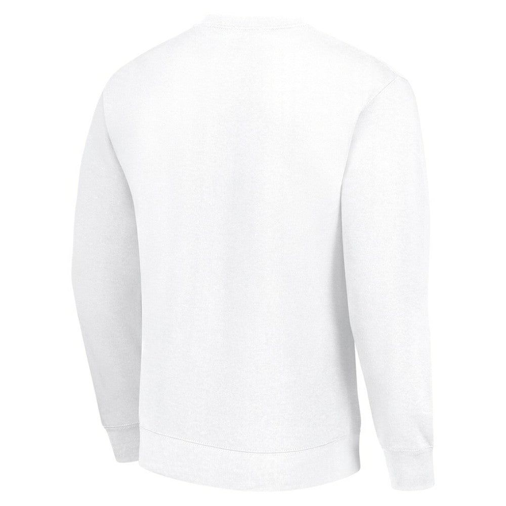 Edmonton Oilers Starter Stick And Puck Logo Fleece Pullover Sweatshirt - White - NHL 202215835