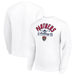 Florida Panthers Starter Stick And Puck Logo Fleece Pullover Sweatshirt - White - NHL 202215837