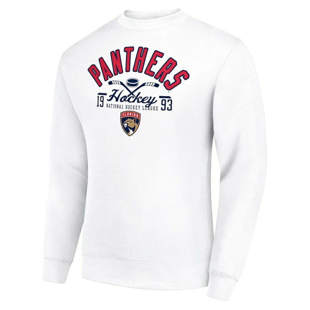 Florida Panthers Starter Stick And Puck Logo Fleece Pullover Sweatshirt - White - NHL 202215837