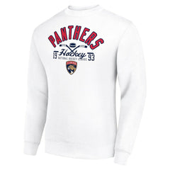 Florida Panthers Starter Stick And Puck Logo Fleece Pullover Sweatshirt - White - NHL 202215837